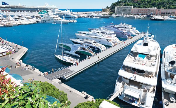 Superyacht-based centre at Port Hercules in Monaco.