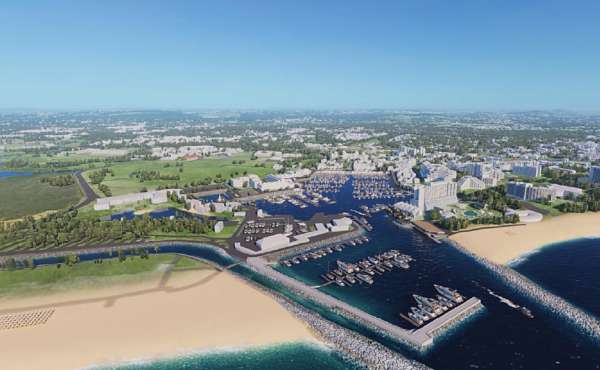 Work began on Nova Marina, the new basin at Vilamoura Marina on the Algarve coast, Portugal.