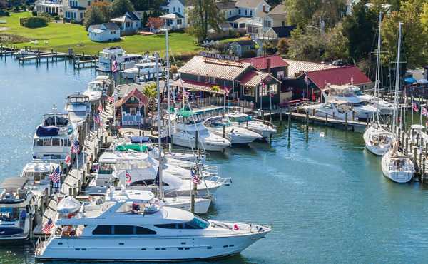 St Michaels is a popular boutique marina on Chesapeake Bay in Maryland, USA.