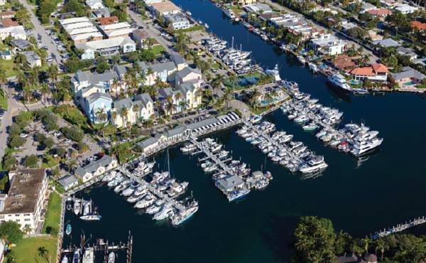 Lighthouse Point Marina on the Intracoastal Waterway is Port 32s most recent acquisition. Previously under family ownership for over 50 years, the high-profile property welcomes visitors and has a loyal customer base. Photo: Smith Aerial