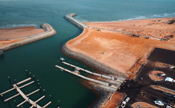 The marina boat ramp was officially opened to the Hedland community  in January 2024.