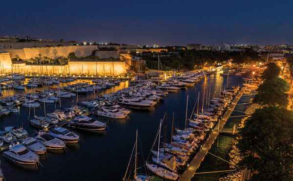 Marina di Valletta in Malta, another Azimut Benetti port, is well positioned to attract more visiting boats