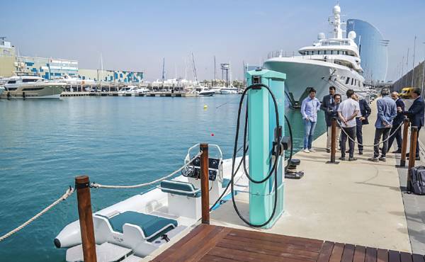 The new marine fast charge station at Marina Vela in Barcelona is the second on the Spanish Catalan coast.