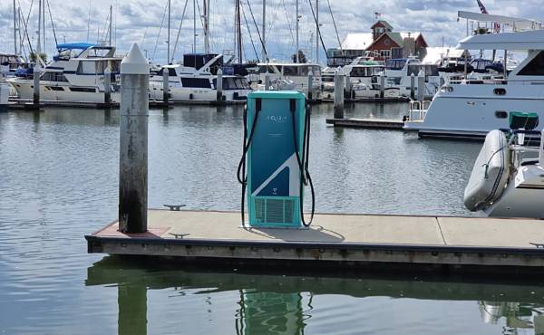 A charge station at Westpoint Harbor is the first in San Francisco Bay.