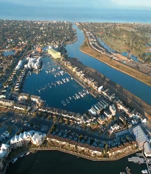 Patterson Lakes Marina is the largest marina in the Australian state of Victoria, offering wet slip moorings for boats up to 29m (60ft) at Bellingham floating docks, and drystack for 250 vessels up to 9.2m (30ft).