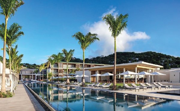 One of several 5-star luxury  hotels in Grenada.