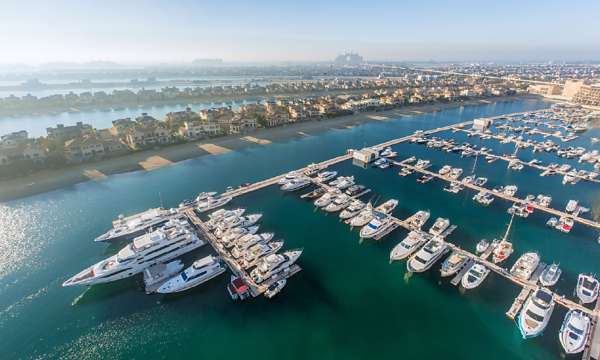 The iconic Palm Jumeirah Marinas in Dubai, stars in the Marinetek portfolio, were game-changers for the company.